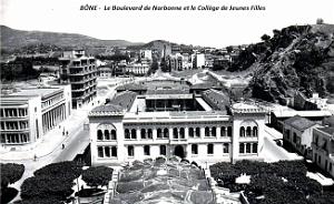 Bone - Boulevard de Narbonne et College de jeunes Filles